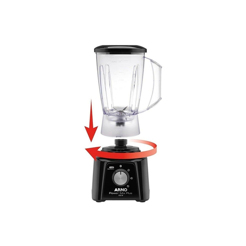 Licuadora arno lq20 powermix shop plus negra 3veloc 550w 220v