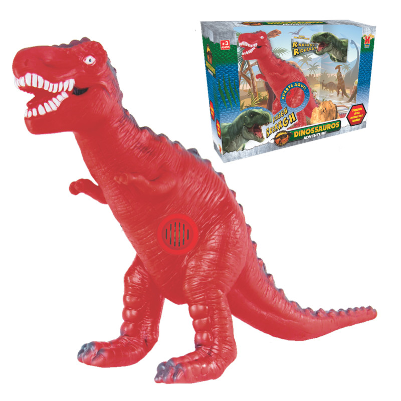 Dinossauro Rex De Vinil C/Mecanismo De Som
