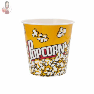 Pote de Plástico Balde para Pipoca Decorado Popcorn