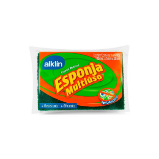Kit Com 6 Esponjas Multiuso Antibactériana Cozinha Alklin