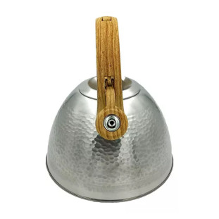  Chaleira Argentina 300ml Em Aço Inox Cabo De Madeira