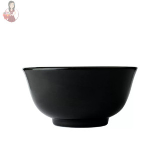 Tigela Bowl Para Sopa porcelana Oriental Preta 240 ml
