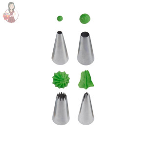 Kit Bico De Confeitar Inox 4peças Bricoflex Culinaria Facil 