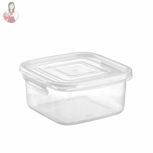 Pote Quadrado  Com Travas 360ml 11,3x12x5,8cm - Nitron