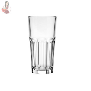 Copo Long Drink Vidro Relevo 340ml Resistente