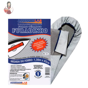 Forro Térmico Furadinho Tábua De Passar Roupa 1,38x45cm