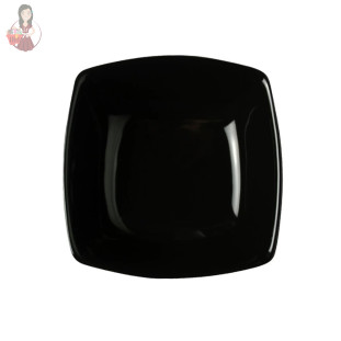 Prato Fundo Porcelana Oriental Preto 17,5cm Germer