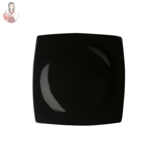 Prato Sobremesa Oriental Preto 21cm Square Germer Porcelanas