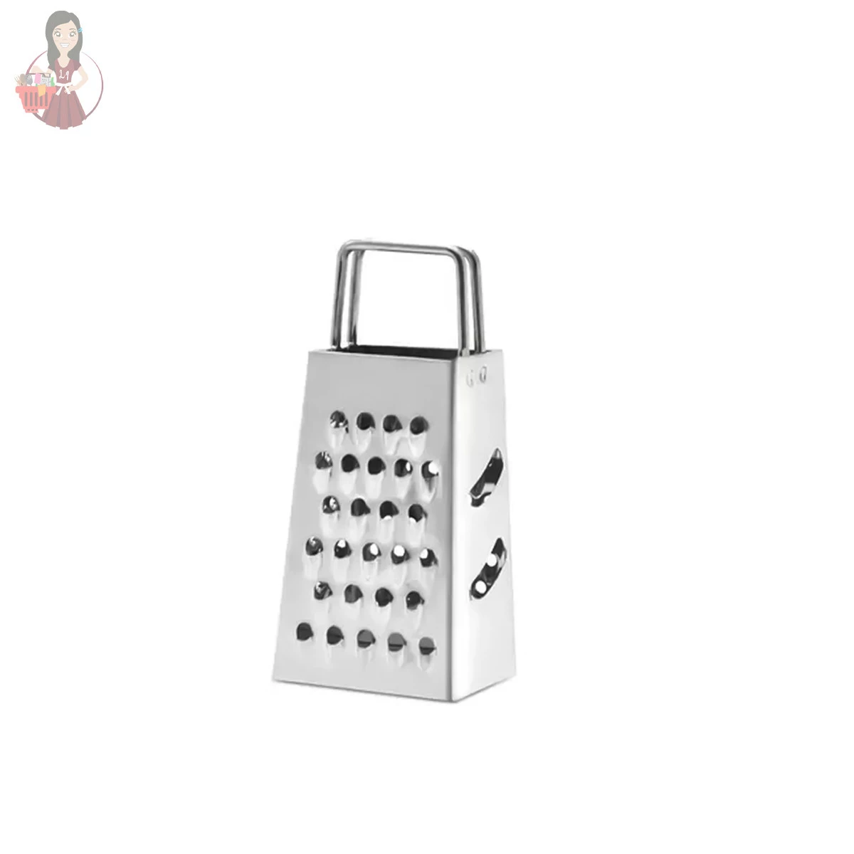 Kit Com 6 Mini Ralador 4 Faces Aço Inox Original