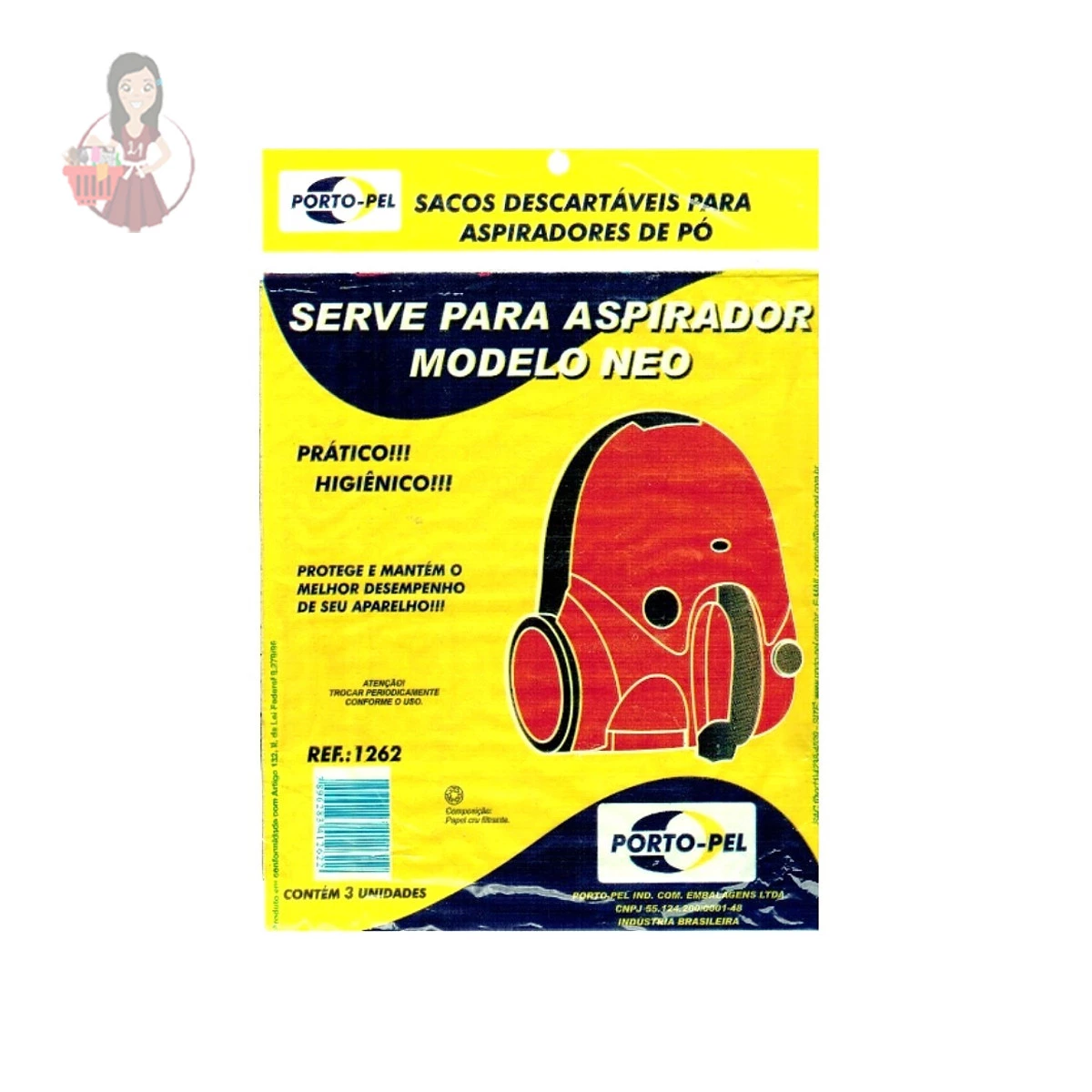 Sacos para Aspirador de Pó Serve Modelo Neo Ref: 1262