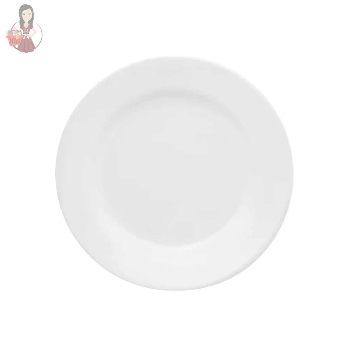Cj. 6 Pratos De Sobremesa Branco 20cm Porcelana