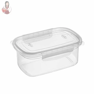 Pote Alto com travas Retangular 460ml Nitron