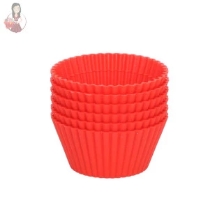 Jogo 6 Forma De Silicone Para Cupcake Muffins e Pão de Queijo