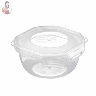 Pote Redondo Pequeno com Travas Nitron  Incolor 450Ml
