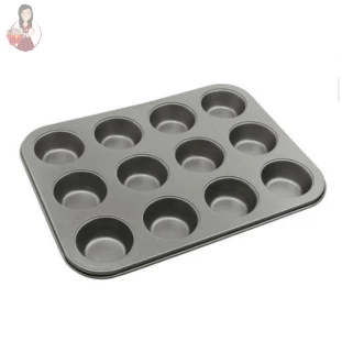 Forma para Cupcake Antiaderente 12 cavidades.