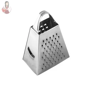 Mini Ralador Multiuso  Inox 4 Faces 3,3" Decoração Com Alça 