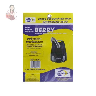 Sacos Descartáveis Para Aspiradores de Pó Berry.