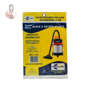 Saco Para Aspirador de Pó Black E Decker AP 4850