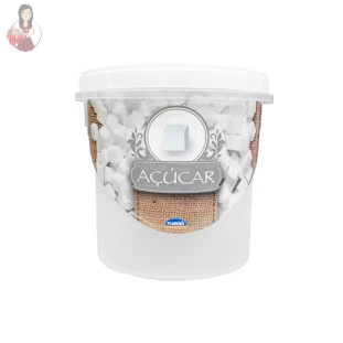 Porta Mantimento para Açúcar de Plástico C/ Tampa Rosca 1,8L