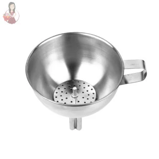 Funil em Aço Inox da Kehome com Peneira Removível 15cm