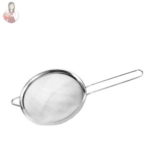 Peneira De Inox Luxo 12cm Moderna Para Óleo e Farinha