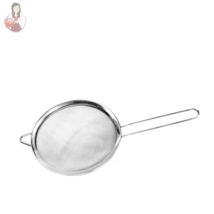 Peneira De Inox Luxo 18cm Moderna Para Óleo e Farinha