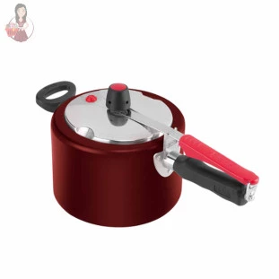 Panela de Pressão Revestida 4,5 litros Vermelha - Clock