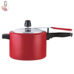 Panela De Pressão Alumine Vermelha 4,5 L