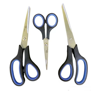 Kit De Tesouras 8" , 7,5" e 5,5" Linha Prátika Uso Geral