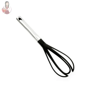 Batedor De Ovos Clara Em Neve Nylon Aço Inox 31cm Fouet