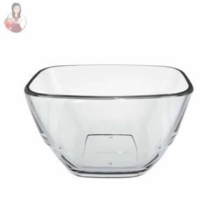 Saladeira De Vidro Temperado Quadrada 420ml Duralex 