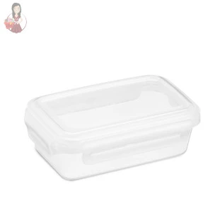 Pote Com Travas laterais Transparente 300ml