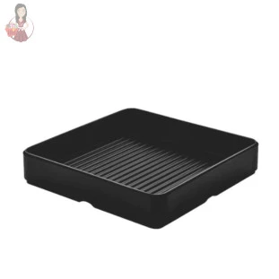 Forma Assadeira Mini De Melamina Gourmet Quadrada Black 16cm
