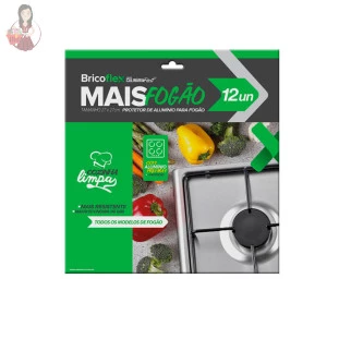 Protetor De Fogão 4 ou 6 Bocas Multiuso 12pçs 27cm
