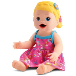 Boneca Primeira Papinha Loira My Little Collection Fraldinha