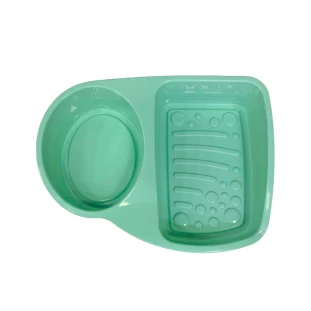 Porta Detergente Divisória Bucha e Sabão Compacto Plasútil