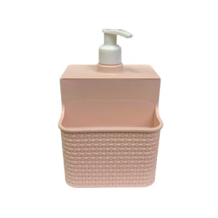 Porta Detergente Dispenser Com Porta Esponja 500 ml Plasutil