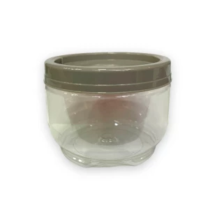 Pote Organizador Gira e Trava 530ml Com Tampa Colorida 