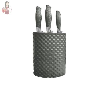 Conjunto De Facas Com Cepo Golden Chef 5 Facas E 1 Cepo