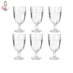 Jogo De Taça De Vidro Para Água e Suco 450ml 6pçs 