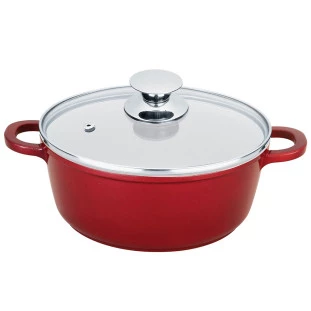 Panela Caçarola de Alumínio Revestimento Cerâmico 16cm