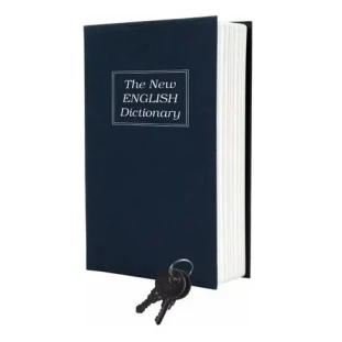 Cofre Livro Camuflado C/ 2 Chave The New English Dictionary