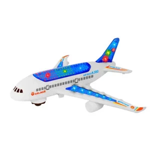 Brinquedo Avião A380 C/ Luz Som Divertido Rodinha Crianças