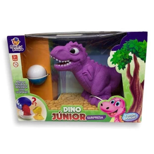 Dino Junior Surpresa Roxo Mister Brinque Lançamento