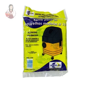 Saco Para Aspirador De Pó Modelo Wap ST10, A10 3 Unidade