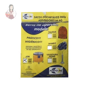 Saco Para Aspirador De Pó Modelo Job C/ 3 Unidades