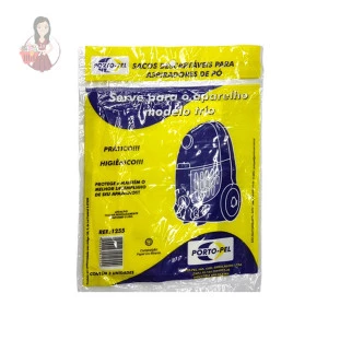 Saco Para Aspirador de Pó Modelo Trio Com 3 Unidades
