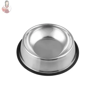 Comedouro Inox para Cachorros e Gatos 600ml Tigela 26cm