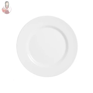 Prato Raso Liso Branco De Porcelana Rutmar 28,5cm