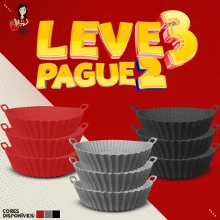 Forma Para Air Fryer Compre 2 Leve 3 Redonda 20cm Lavavél 
